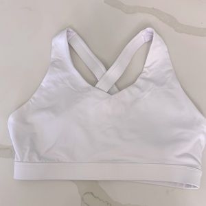 White sports bra